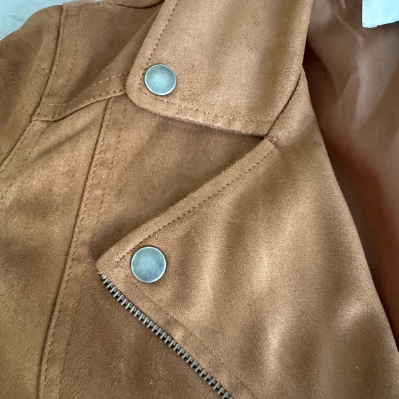 cupcakes & cashmere Camel Leather Jacket - Picture 4 of 7